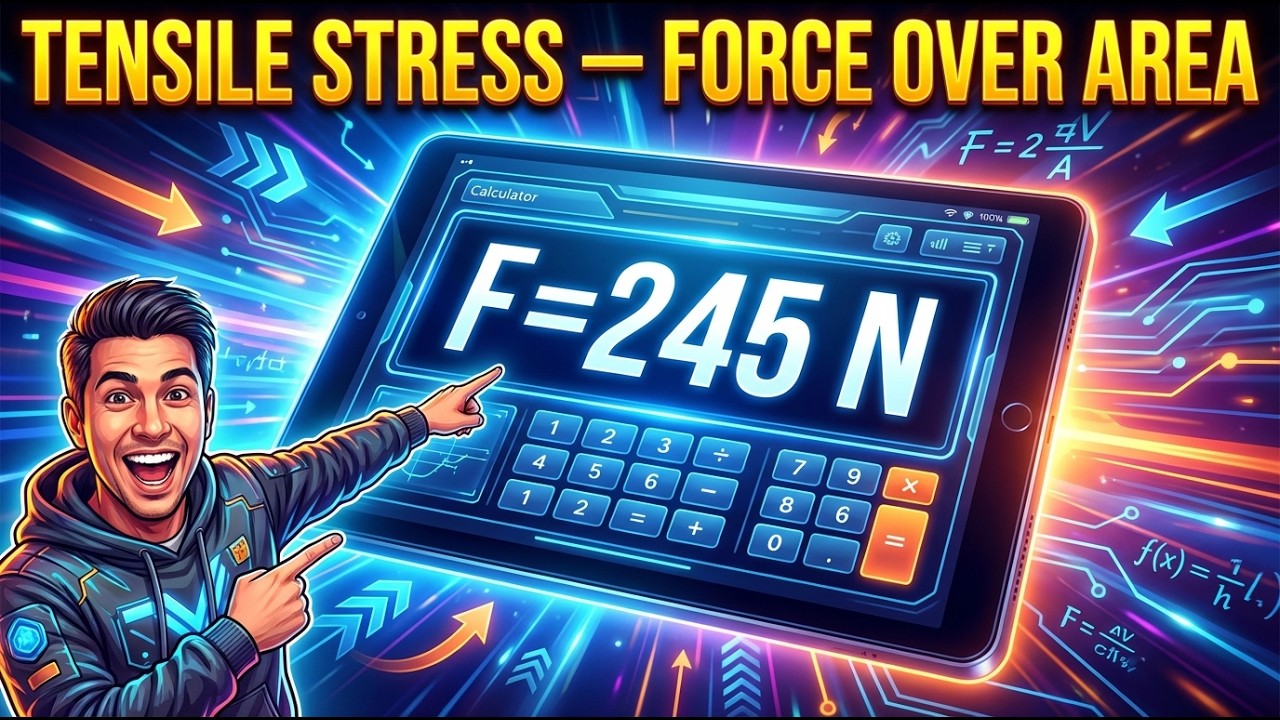 Tensile Stress Calculator — Force Over Area