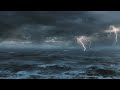 Thunderstorm At Sea Sounds For Sleeping Relaxing Thunder Rain Ocean Sea Lightning Ambience