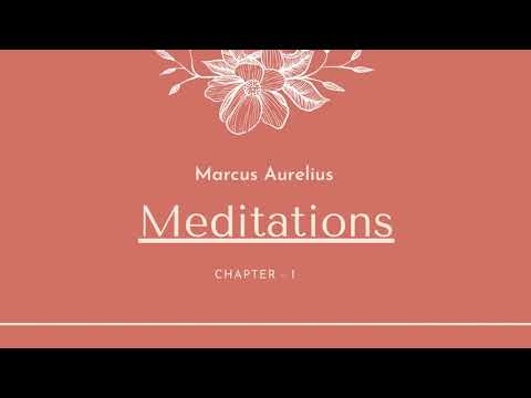 Meditations By Marcus Aurelius | Audiobook - Chapter 1