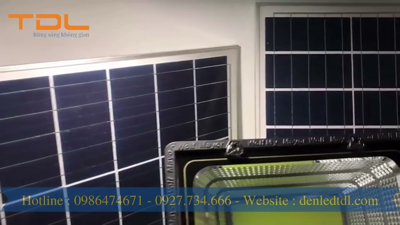 Test độ sáng thực tế Đèn Năng Lượng Mặt Trời 300W TDL