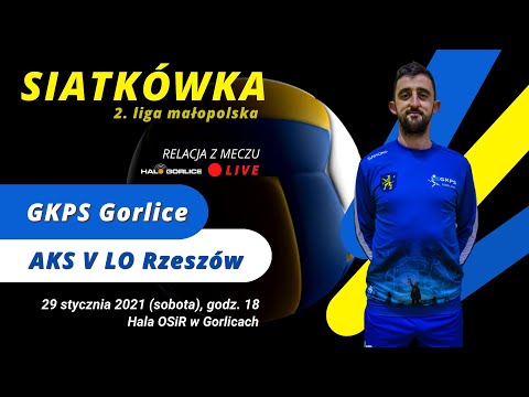 Mecz II ligi siatkówki: GKPS Gorlice - AKS V LO Rzeszów