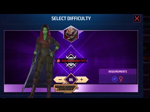 Lv80 gamora vs ultron stage 86- Marvel Future Fight