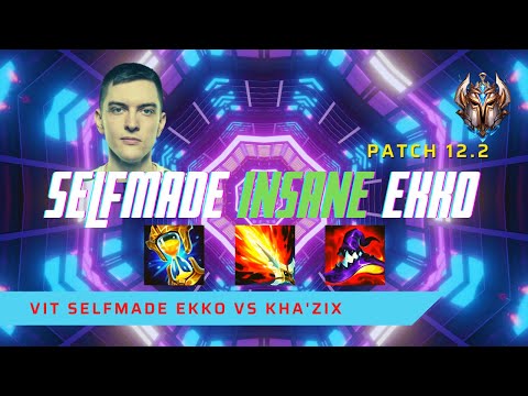 SELFMADE IS INSANE ON EKKO! - VIT Selfmade Plays Ekko Jungle vs Kha'Zix! | LoL Patch 12.2