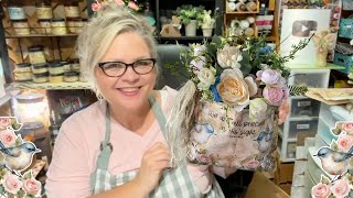 Flip an Amazon Package into a Spring Decor Hanger || Facebook Replay from 4.4.25