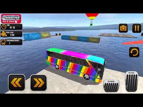 Crazy Speed bus stunts on mega ramp impossible tracks 2019 by wow kidz gameplay