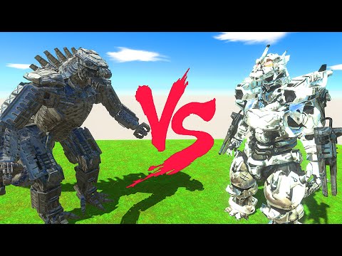 MechaGodzilla 2021 vs Mecha Godzilla Machine War - Animal Revolt Battle Simulator
