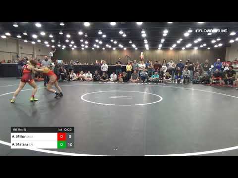 112 Lbs Rr Rnd 5 Alexis Miller Oklahoma Dual Vs Artemisia Matera California Blue