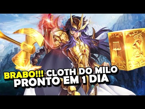 BICHO BRABO!!! CLOTH DO MILO PRONTO COM 1 DIA, INSANO D+ - Saint Seiya Awakening