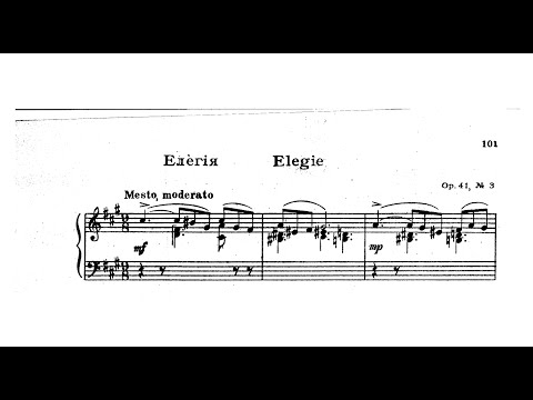 Mykola Lysenko: Elegy, Op.41/3 (from 'Album from the Summer of 1902')