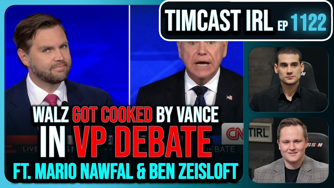 Vance WINS Independent Voters After Walz FLUBS VP Debate w/Mario Nawfal & Ben Zeisloft | Timcast IRL