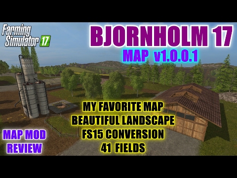 Farming Simulator 17 - Bjornholm 17 Map v1.0.0.1 "Map Mod Review"