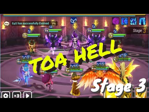 Summoners war - TOA Hell Stage 3 April 2021 - Mid game runes