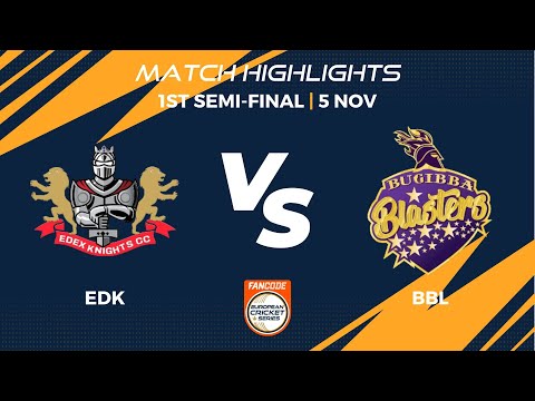 1st Semi Final -  EDK vs BBL | Highlights | FanCode ECS Malta, 2022 Day 12 | ECS22.671