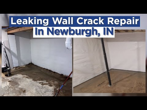 Water Leaking Through Wall Cracks in Newburgh, IN