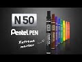 Viltstift Pentel N50 rond groen 1.5-3mm
