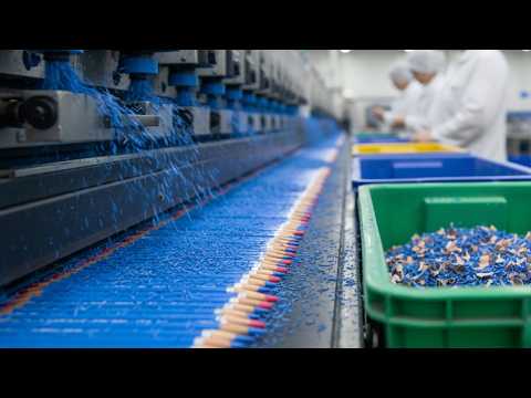 How PENCILS (colored and graphite) are made - Industrial Process