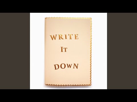 Write It Down - Niamh McCrystal