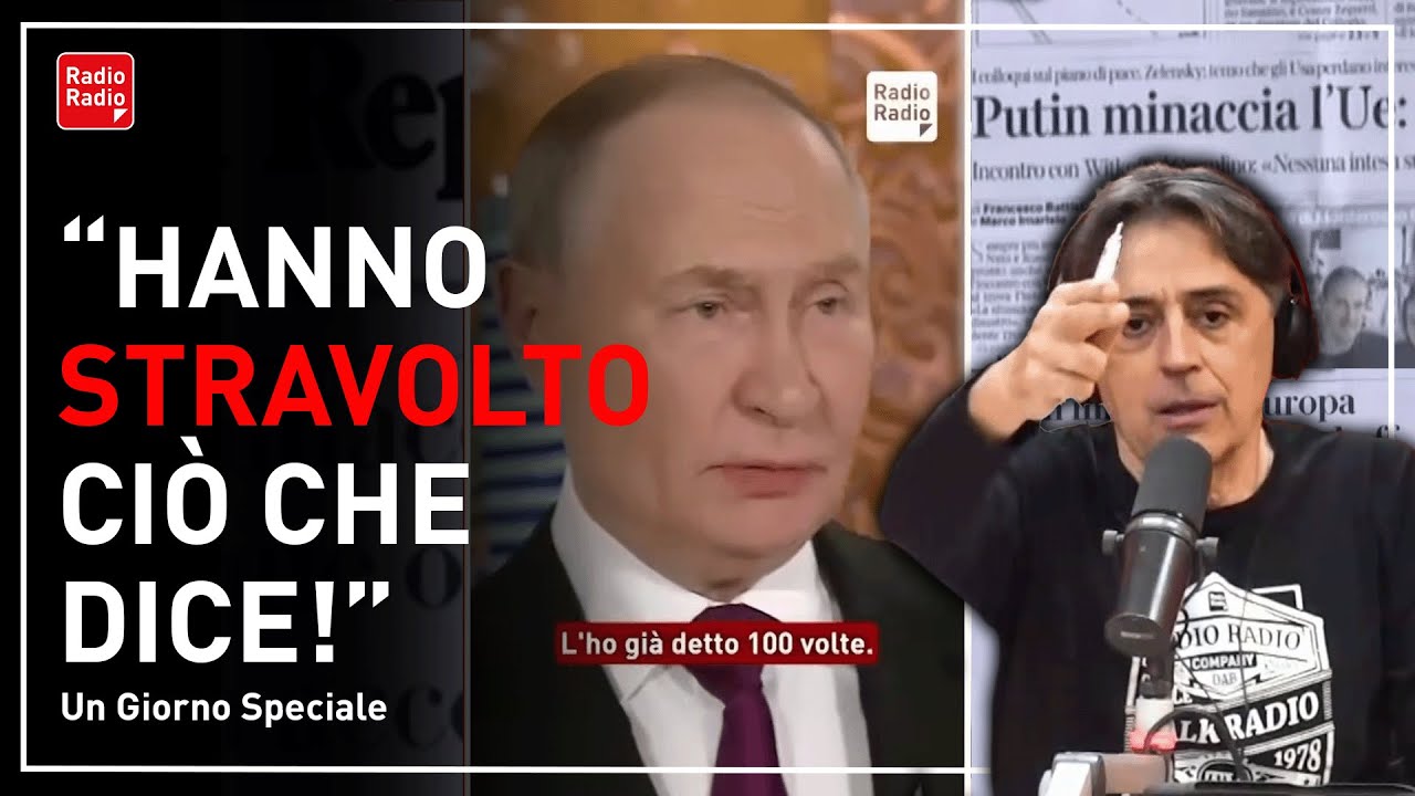PUTIN FRENA: "NON VOGLIO LA GUERRA ALL'EUROPA ▷ GUARDATE COME TRADUCONO I MEDIA ITALIANI: L'OPPOSTO!