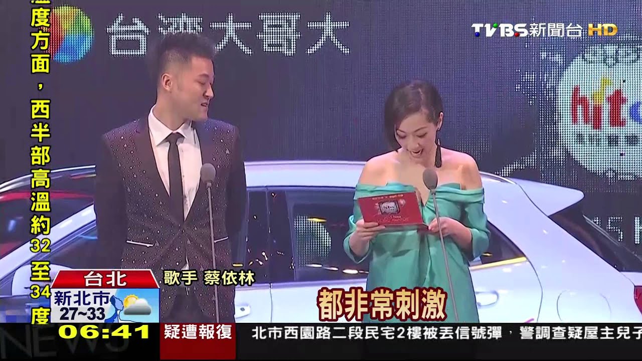 流行音樂獎大贏家　Jolin目標瞄準金曲獎