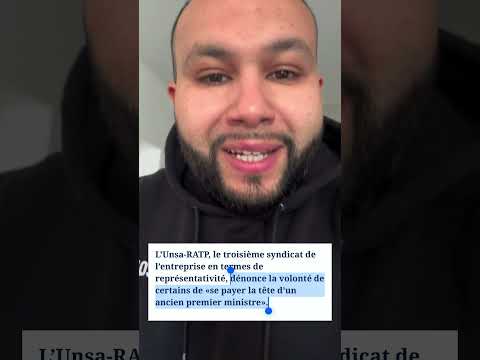 L'UNSA RATP soutient Jean Castex. LA HONTE