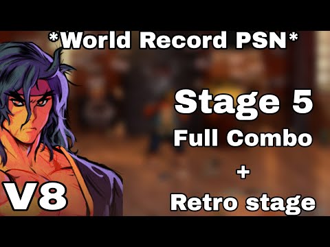 Streets of Rage 4 | V8 | Shiva | Stage 5 - Mania+ | Full combo + Retro Stage | PSN WR