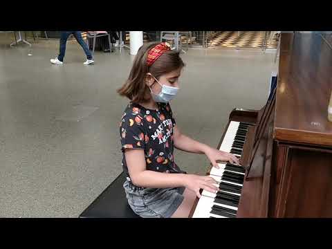 I Played Jazz on a Public Piano (Pink Minor ABRSM Grade 7) | Tamara 9 Years Old