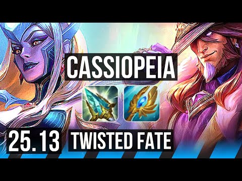 CASSIOPEIA vs TWISTED FATE (MID) | 5/0/4 | KR Master | 25.13