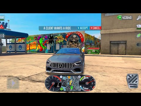 Taxi Sim 2022 Evolution - Mercedes Benz AMG GT - VIP UBER Driver Gameplay - Driving in New York