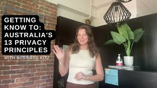 What are Australia's 13 privacy principles?