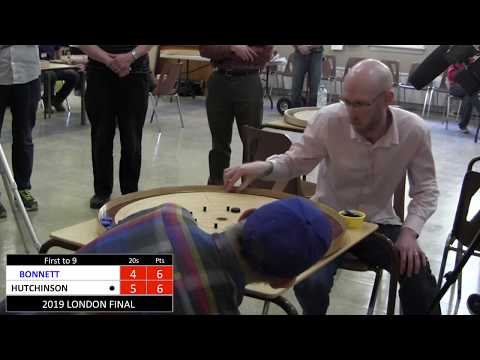 2019 London Crokinole Final - Hutchinson v Bonnett
