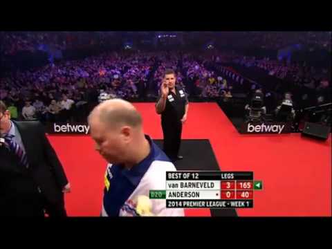 PDC Premier League of Darts 2014 - Week 1 - van Barneveld VS Anderson