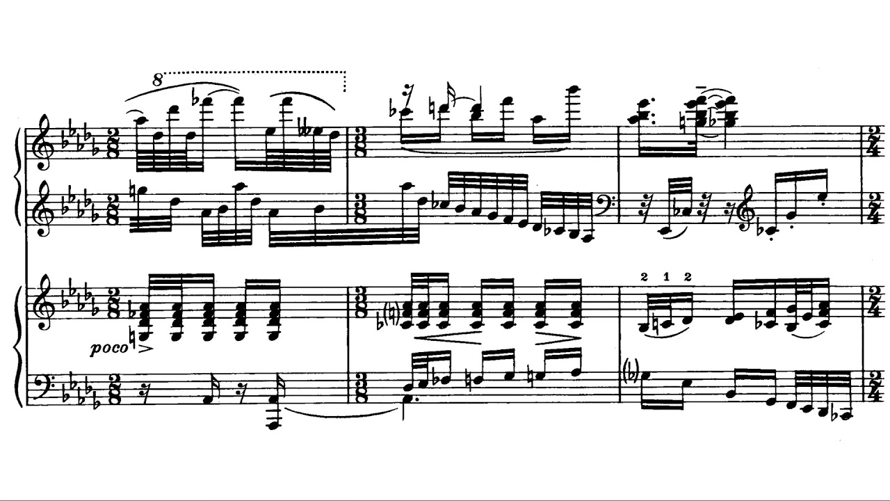 Stravinsky - Concerto for Two Pianos (Audio + Score) (1935)