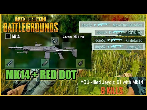PUBG: MK14 + RED DOT = Craziness xD.