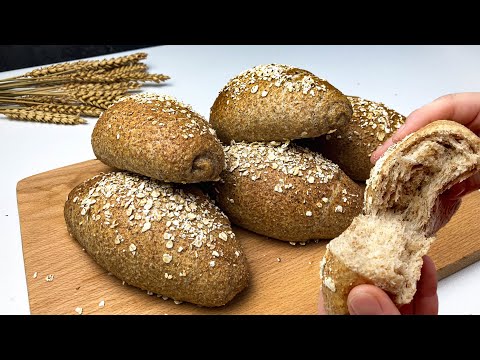 PANINI con FARINA INTEGRALE - Fragranti e Sofficissimi! Impasto a mano FACILE e VELOCE