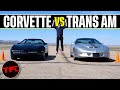 Chevy Corvette vs Pontiac Trans Am Drag Race, Roll Race & Brake Test: Which Cheap Muscle Car Best