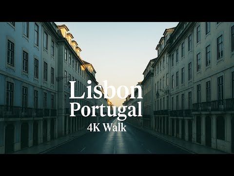 Walking in Lisbon Portugal | Evening Ambience in 4K