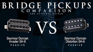 Video thumbnail for Seymour Duncan INVADER SH-8 vs DISTORTION SH-6 - Passive Bridge Guitar Pickup Comparison Tone Demo by Mike Stamper