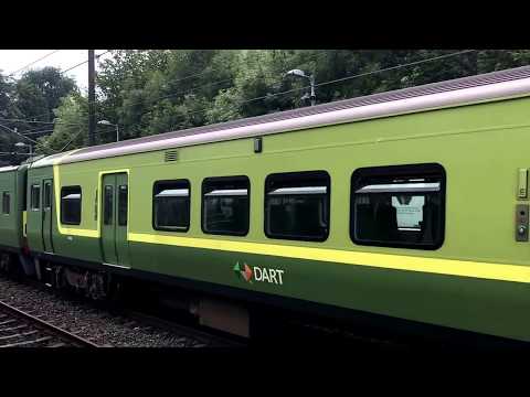 Irish Rail DART 8520/8500 EMUs 8634+8633+8603+8604 depart Malahide for Greystones (21/6/17)