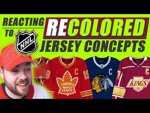 Reacting to NHL ReCOLORED Series Jersey Concepts!