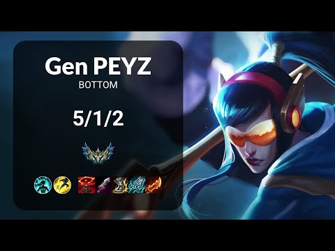 Gen Peyz Kalista vs Varus BOTTOM - KR CHALLENGER Patch 13.18