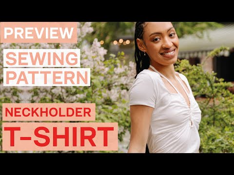 Preview: Neckholder Top Sewing Tutorial The Winnie Top | Jersey T-Shirt Pattern for Sewing Beginners