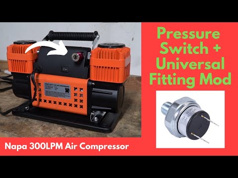Napa 300LPM Air Compressor Pressure Switch + Universal Fitting Mod