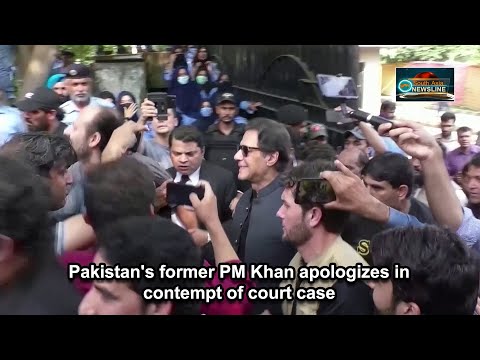 Pakistan's former PM Khan apologizes in contempt of court case