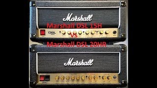 Video thumbnail for Marshall DSL 15H vs DSL 20HR by 2550marshall