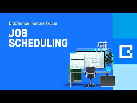 BigChange Feature Focus - Scheduling