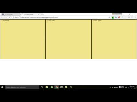 Bootstrap Tutorial Part 6 |  Bootstrap Grid System | 3 Column Layout