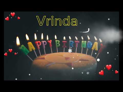 Vrinda Happy birthday song - Happy birthday to you