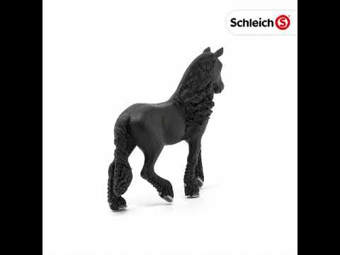 Schleich figūrėlė Fryzų veislės kumelė video