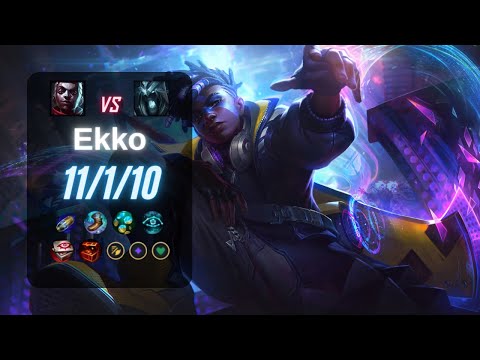 EKKO JUNGLE vs KARTHUS - EUW LoL Challenger Patch 13.23