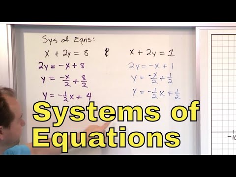13 - Overview of Systems of Linear Equations (Simultaneous Equations & Systems of Equations)